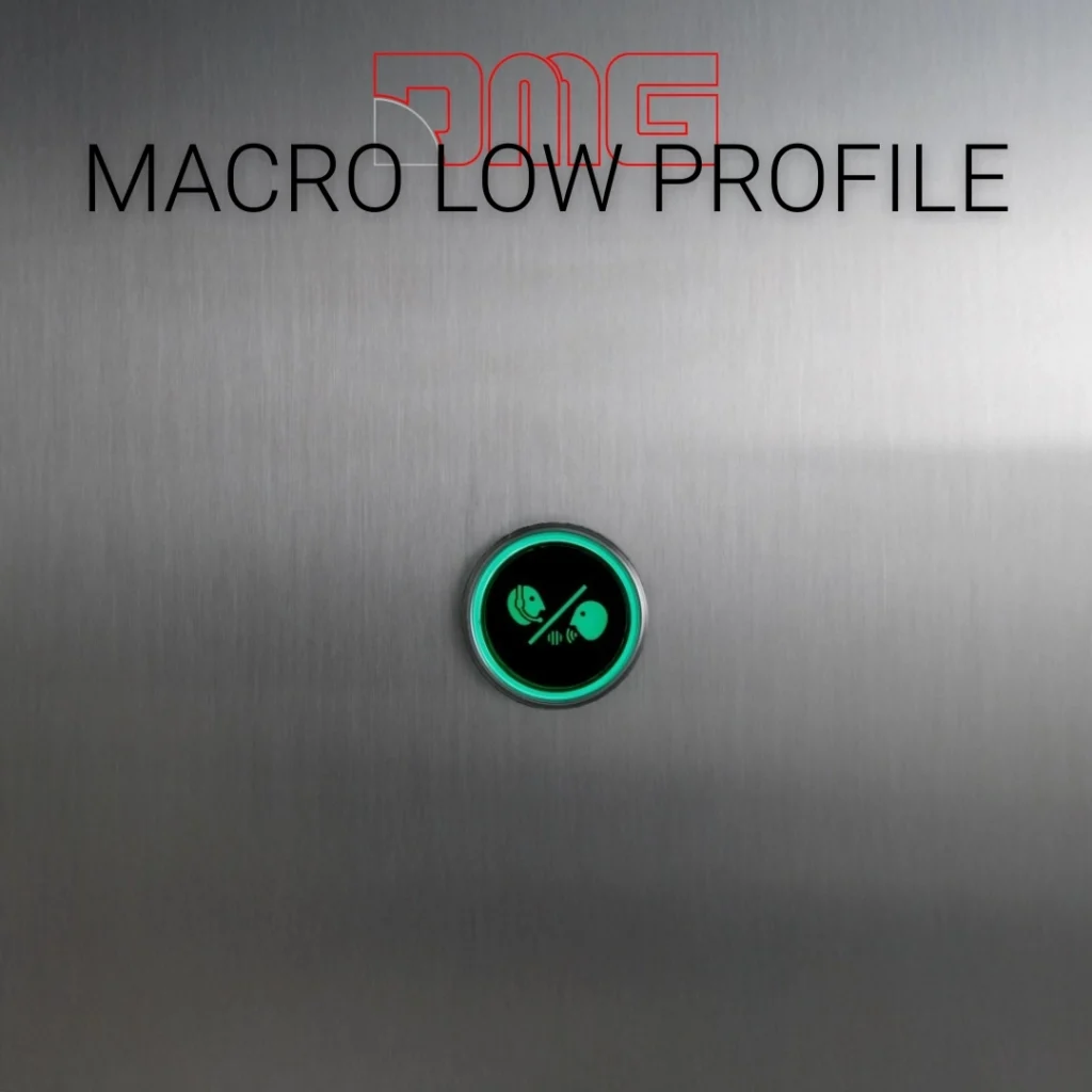 Macro Low Profile lift light signal installed on DMG panel